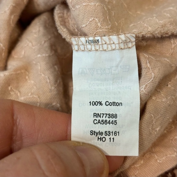 J. Crew Rose Gold 3/4 Sleeve Sequined Top, Size Medium - Picture 9 of 9